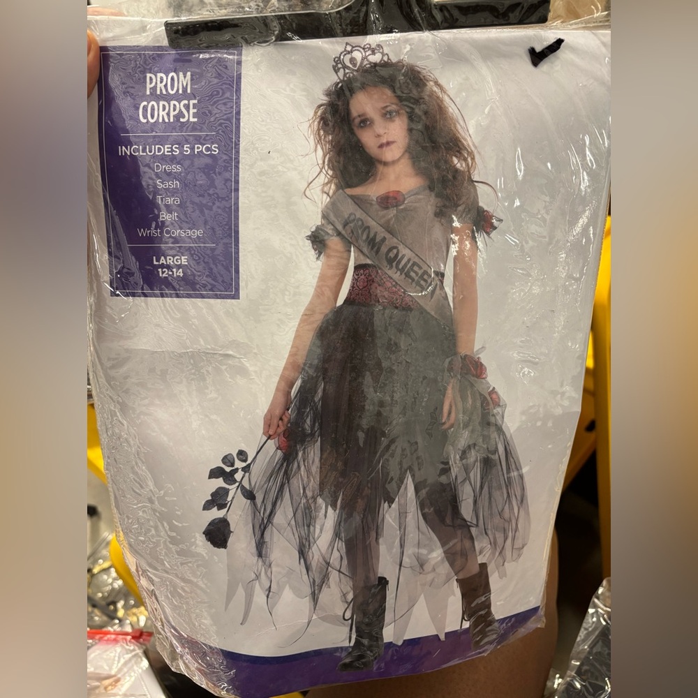 Girls Large 12-14 Prom Corpse Halloween Costume Princess Queen Cosplay Show